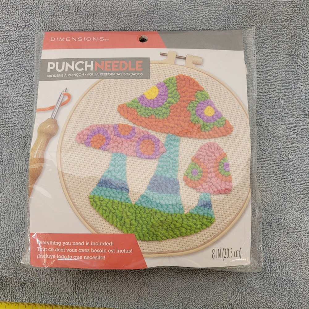 Dimensions Needlepoint Kit 72-7639 Mushrooms Champignons Botanical Art New